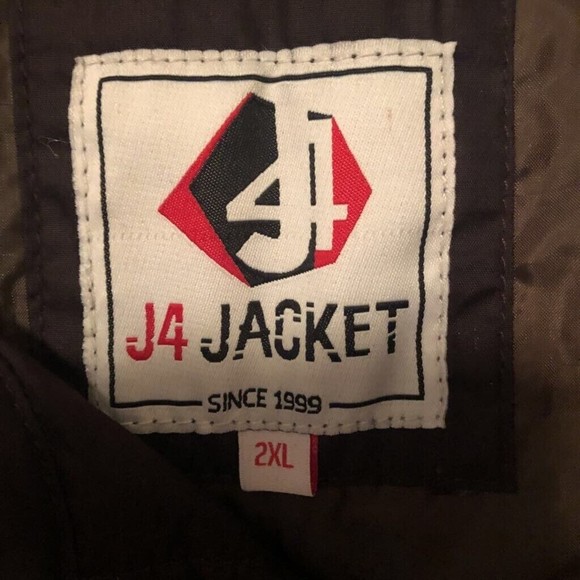 J4 Jacket Mens Quilted Vest Black Waist Length Snap-Up Collar Big & Tall 2XL New - Picture 3 of 6